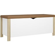 SHUMEE s poduškou bílý a dub sonoma, 326773 - Storage Box