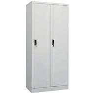 Wardrobe light grey 80 × 50 × 180 cm steel, 335967 - Wardrobe