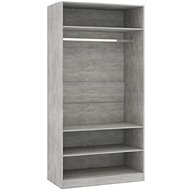 Šatní skříň betonově šedá 800229 - Šatní skříň