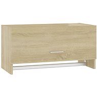Šatní skříň dub sonoma dřevotříska, 808245 - Šatní skříň