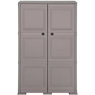 Plastová skříňka design dřeva šedá 340593 - Skříňka