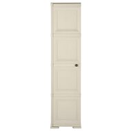 Plastová skříňka design dřeva krémová 340599 - Cabinet