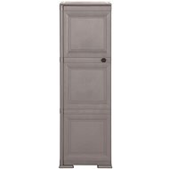 Plastová skříňka design dřeva šedá 340605 - Skříňka