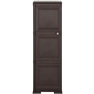 Plastová skříňka design dřeva hnědá 340606 - Skříňka