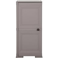 Plastová skříňka design dřeva šedá 340609 - Skříňka