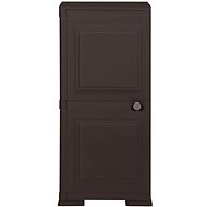 Plastová skříňka design dřeva hnědá 340610 - Skříňka
