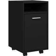 Odkládací skříňka na kolečkách černá 803048 - Cabinet