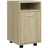 Storage cabinet with wheels oak sonoma 803050 - Cabinet