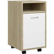 Odkládací skříňka s kolečky dub sonoma 803052 - Skříňka