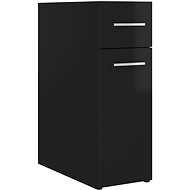 Úložná skříňka černá vysoký lesk 804218 - Skříňka