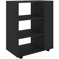 Cabinet on wheels black 808450 - Cabinet