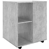Cabinet on castors concrete grey 808462 - Cabinet