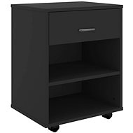 Cabinet on wheels black 808468 - Cabinet
