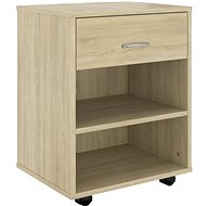 Cabinet on wheels oak sonoma 808470 - Cabinet