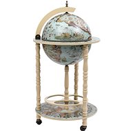 Globus bar eucalyptus wood blue, 320906 - Wine Stand