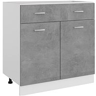 SHUMEE Bottom with drawer concrete grey 801240 - Cupboard