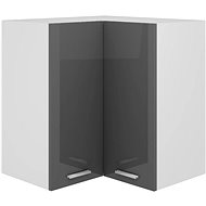 SHUMEE Top corner high gloss grey 806397 - Cupboard