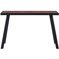 Jedálenský stôl tmavé drevo a čierny 120 × 60 × 75 cm, 281862 - Jedálenský stôl