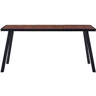 Jedálenský stôl tmavé drevo a čierny 160 × 80 × 75 cm, 281864 - Jedálenský stôl
