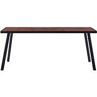 Jedálenský stôl tmavé drevo a čierny 180 × 90 × 75 cm, 281865 - Jedálenský stôl