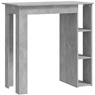 Barový stůl s regálem betonově šedý 102 × 50 × 103,5 cm, 809462 - Barový stůl