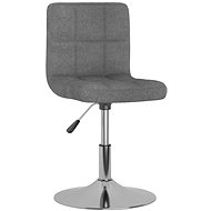 Otočná jídelní židle světle šedá textil, 3087468 - Jídelní židle