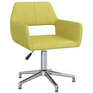 Otočná jídelní židle zelená textil, 3089396 - Jídelní židle