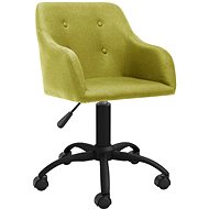 Otočná jídelní židle zelená textil, 3089432 - Jídelní židle
