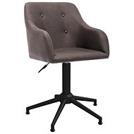 Otočná jídelní židle taupe textil, 3089471 - Jídelní židle