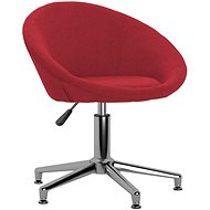 Otočná jídelní židle vínová textil, 3089530 - Jídelní židle