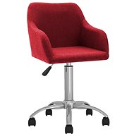 Otočná jídelní židle vínová textil, 3089784 - Jídelní židle