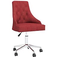 Otočná jídelní židle vínová textil, 3092995 - Jídelní židle