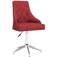Otočná jídelní židle vínová textil, 3093027 - Jídelní židle