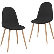 Jídelní židle 2 ks černé textil, 325601 - Jídelní židle