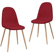 Jídelní židle 2 ks vínové textil, 325603 - Jídelní židle