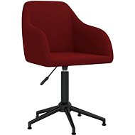 Otočná jídelní židle vínová samet, 330684 - Jídelní židle