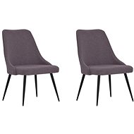 Jídelní židle 2 ks taupe textil, 330864 - Jídelní židle