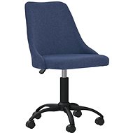 Otočná jídelní židle modrá textil, 330872 - Jídelní židle