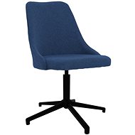 Otočná jídelní židle modrá textil, 330896 - Jídelní židle