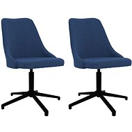 Otočné jídelní židle 2 ks modré textil, 330908 - Jídelní židle