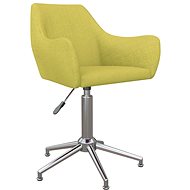 Otočná jídelní židle zelená textil, 330956 - Jídelní židle