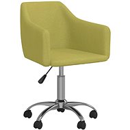 Otočná jídelní židle zelená textil, 331168 - Jídelní židle