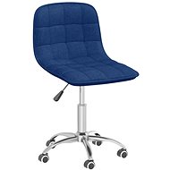 Otočná jídelní židle modrá textil, 334003 - Jídelní židle