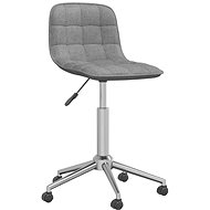 Otočná jídelní židle světle šedá textil, 334083 - Jídelní židle