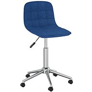 Otočná jídelní židle modrá textil, 334087 - Jídelní židle