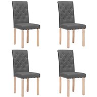 Jídelní židle 4 ks tmavě šedé textil, 336858 - Jídelní židle