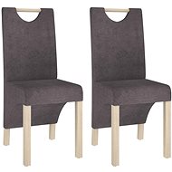 Jídelní židle 2 ks taupe textil, 336966 - Jídelní židle