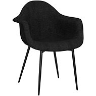 Jídelní židle černá textil, 338090 - Jídelní židle