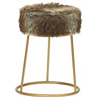 Kulatá stolička mix barev plyš, 340265 - Stool