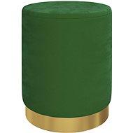 Kulatá stolička s úložným prostorem zelená samet, 340283 - Stool
